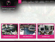 Tablet Screenshot of paradiseenvironments.com